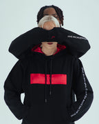 Satin Lined 'Gain The World' Hoodie With Embroidery Detail