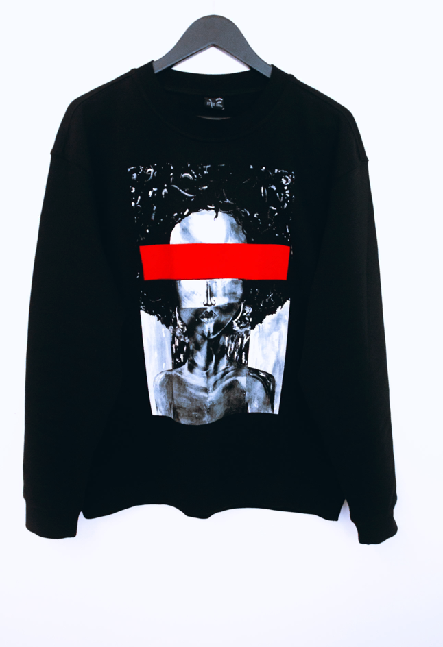 Men's Red Censor Sweatshirt
